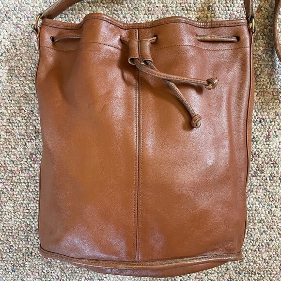 Coach Tan Leather Shoulder Bag - Picture 2 of 14